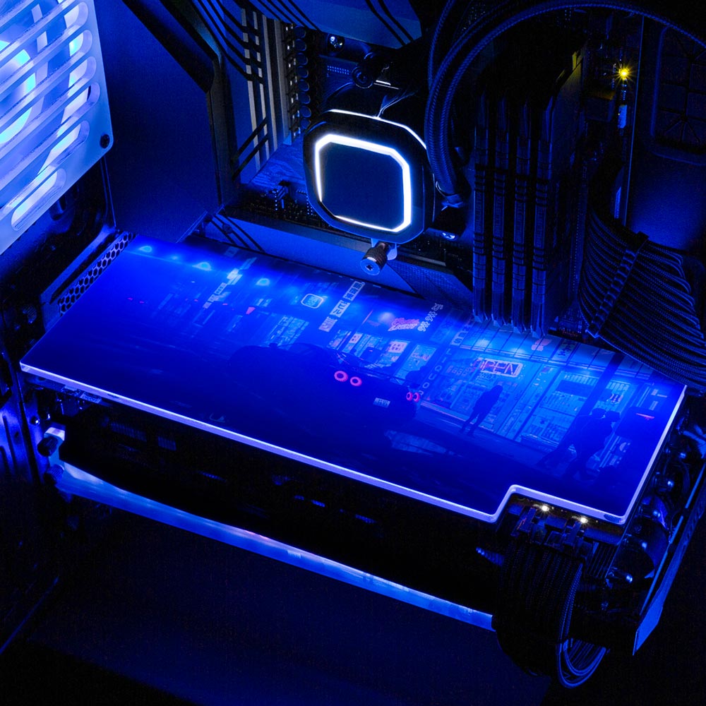 Cybershop3 RGB GPU Backplate - Skie Graphic Studio - V1Tech