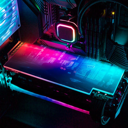 Cybershop3 RGB GPU Backplate - Skie Graphic Studio - V1Tech