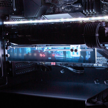 Cybershop3 RGB GPU Support Bracket - Skie Graphic Studio - V1Tech