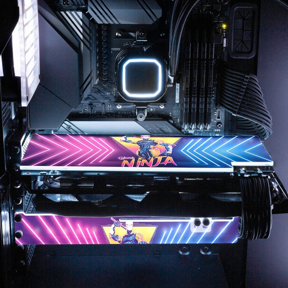 Cyborg Ninja RGB GPU Support Bracket - Ddjvigo - V1Tech