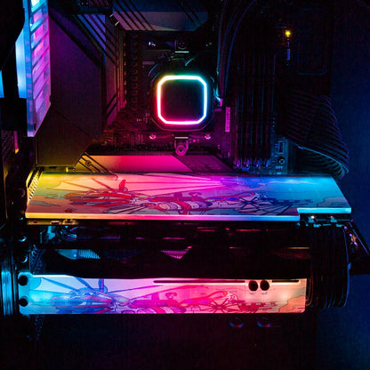 Cyborg Waves RGB GPU Backplate - Seerlight - V1Tech