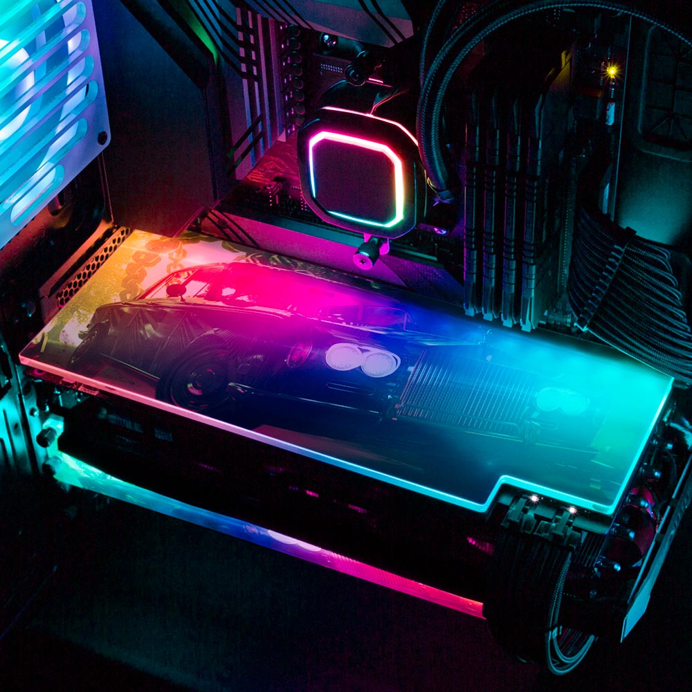 Dark Oak RGB GPU Backplate - The Dizzy Viper - V1Tech