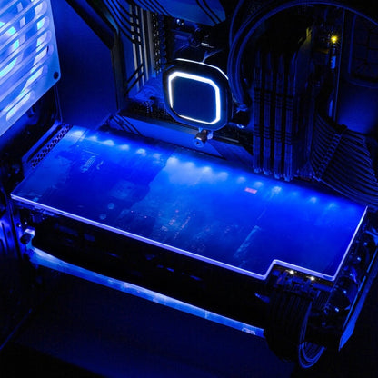 Darkshine RGB GPU Backplate - Skie Graphic Studio - V1Tech