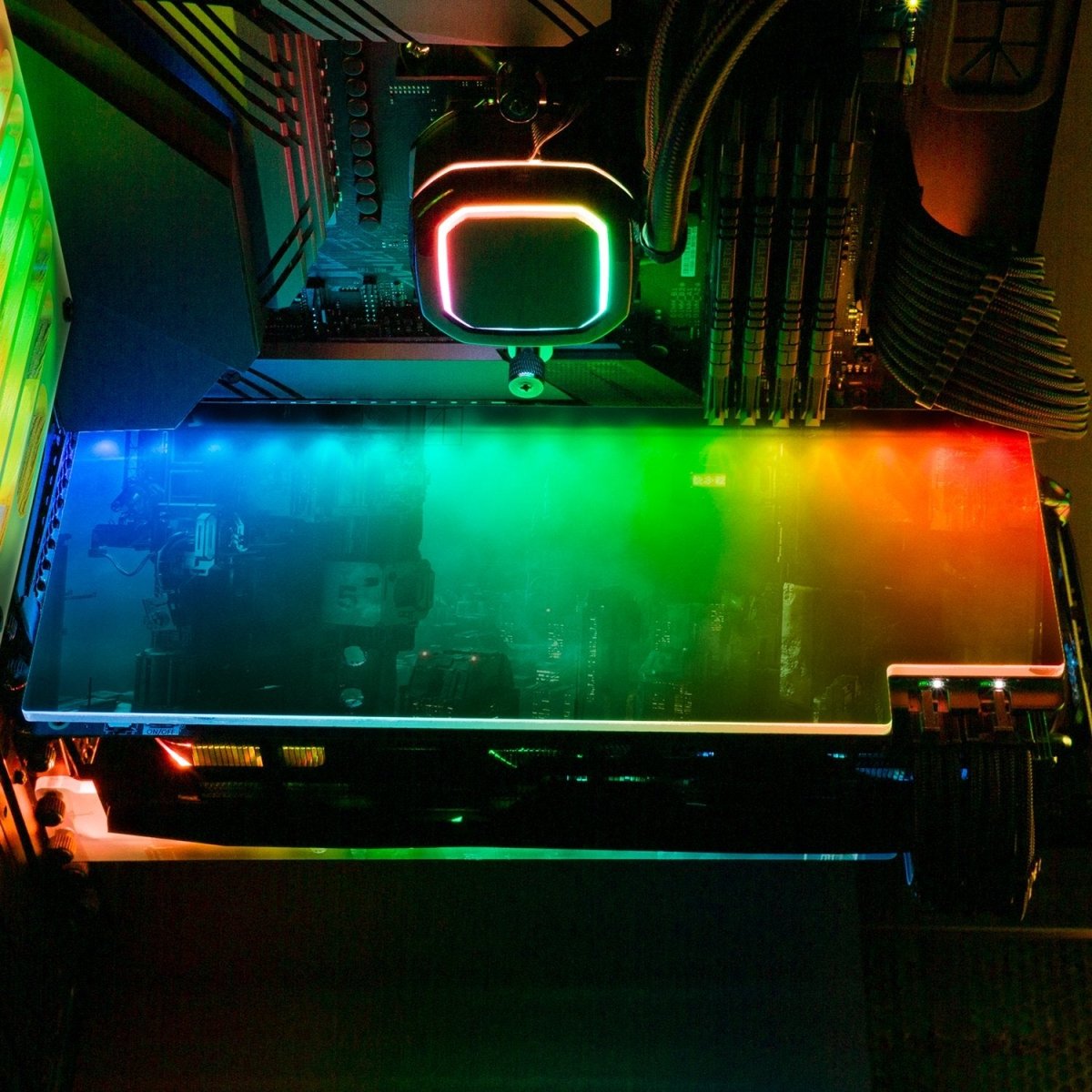 Darkshine RGB GPU Backplate - Skie Graphic Studio - V1Tech