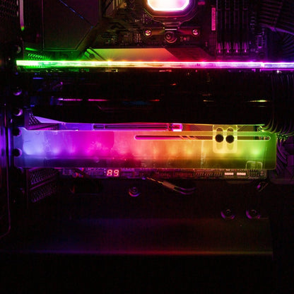 Darkshine RGB GPU Support Bracket - Skie Graphic Studio - V1Tech