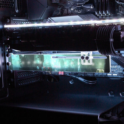 Darkshine RGB GPU Support Bracket - Skie Graphic Studio - V1Tech