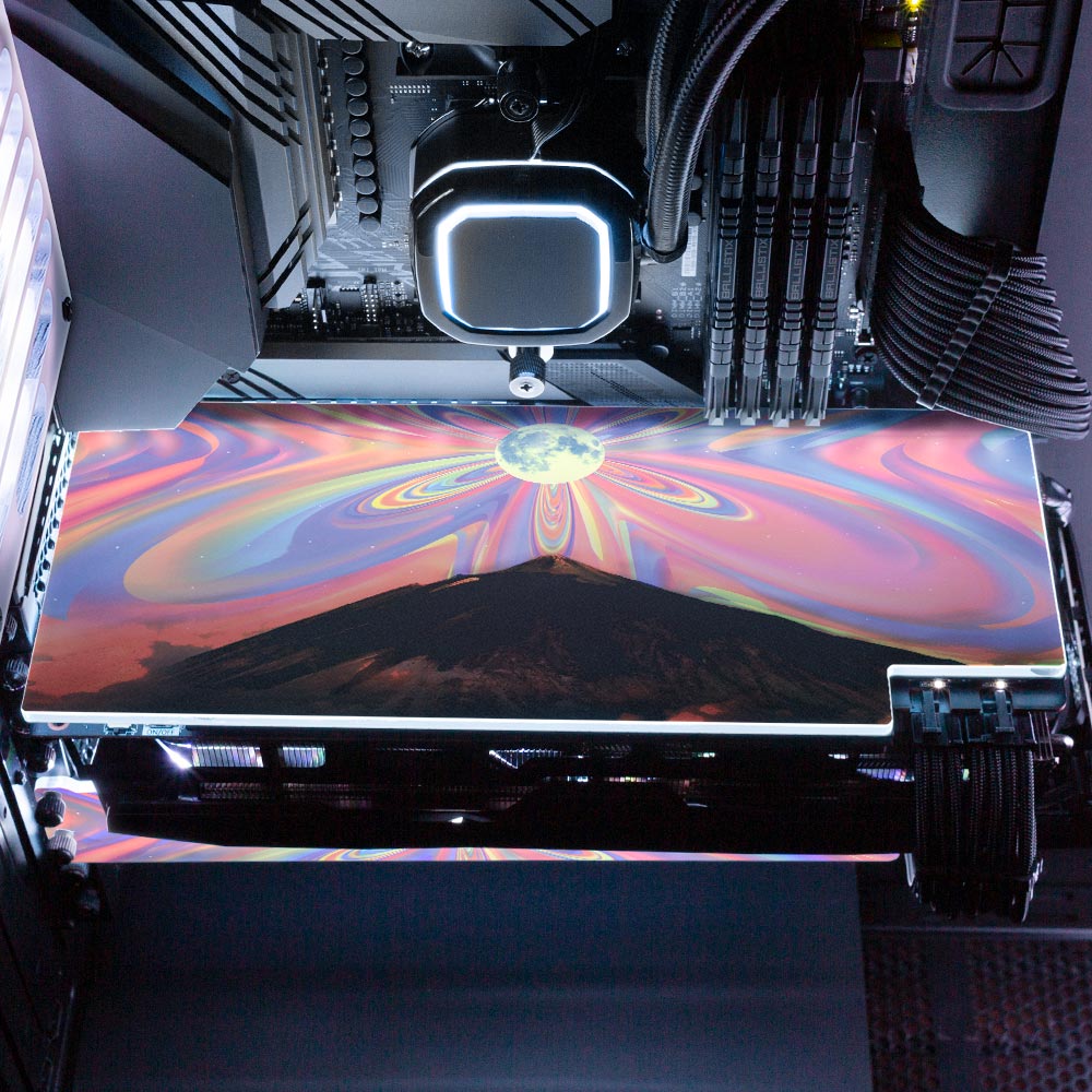 Deep Feelings RGB GPU Backplate - Cajuca Art - V1Tech