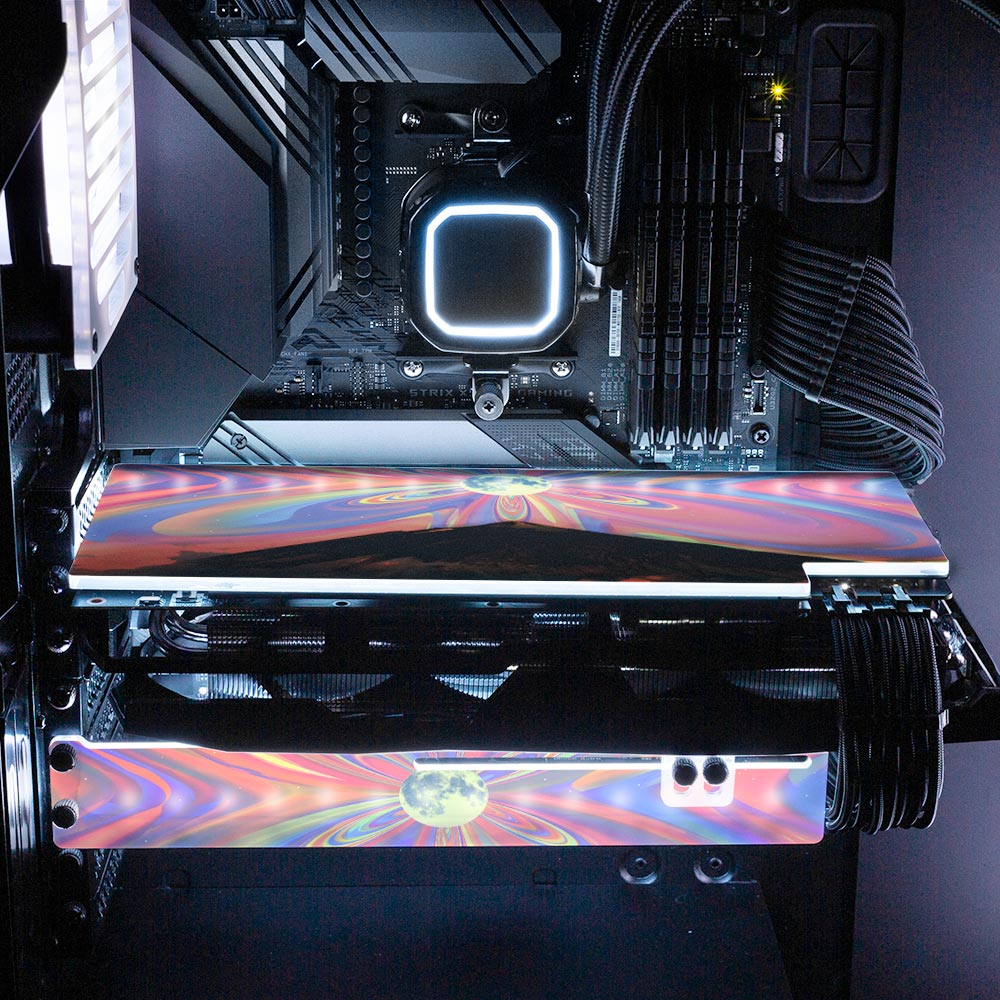 Deep Feelings RGB GPU Backplate - Cajuca Art - V1Tech