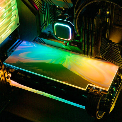 Deep Feelings RGB GPU Backplate - Cajuca Art - V1Tech