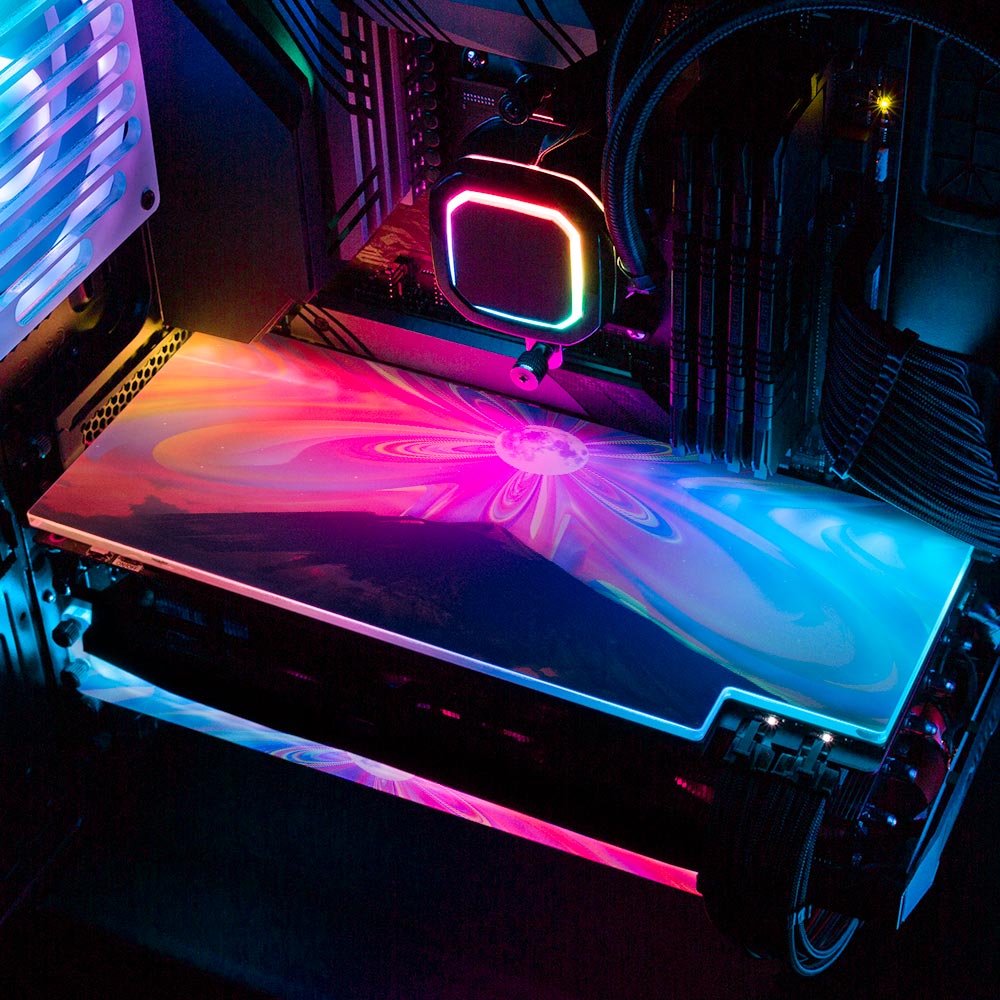 Deep Feelings RGB GPU Backplate - Cajuca Art - V1Tech