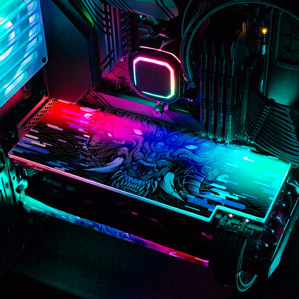 Deep Wolf RGB GPU Backplate - Daniele Caruso - V1Tech