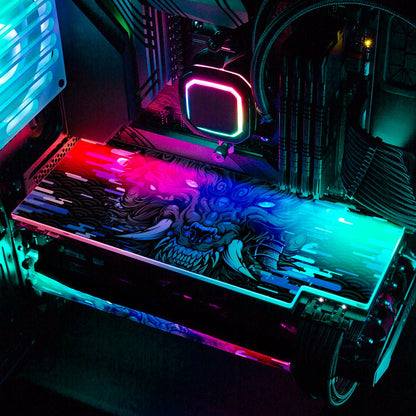 Deep Wolf RGB GPU Backplate - Daniele Caruso - V1Tech