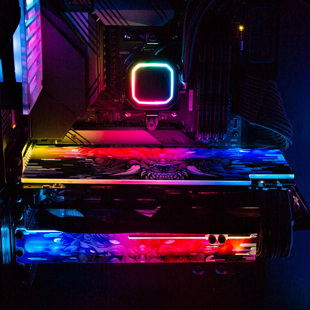 Deep Wolf RGB GPU Backplate - Daniele Caruso - V1Tech