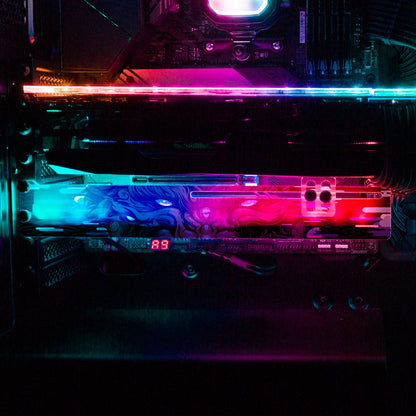 Deep Wolf RGB GPU Support Bracket - Daniele Caruso - V1Tech