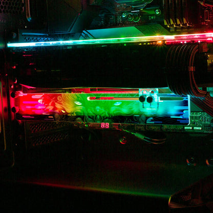 Deep Wolf RGB GPU Support Bracket - Daniele Caruso - V1Tech