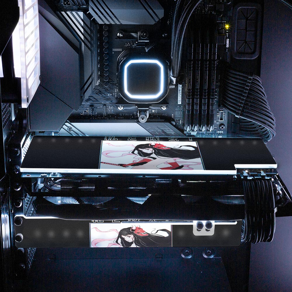 Demon Catcher RGB GPU Support Bracket - YacilArt - V1Tech