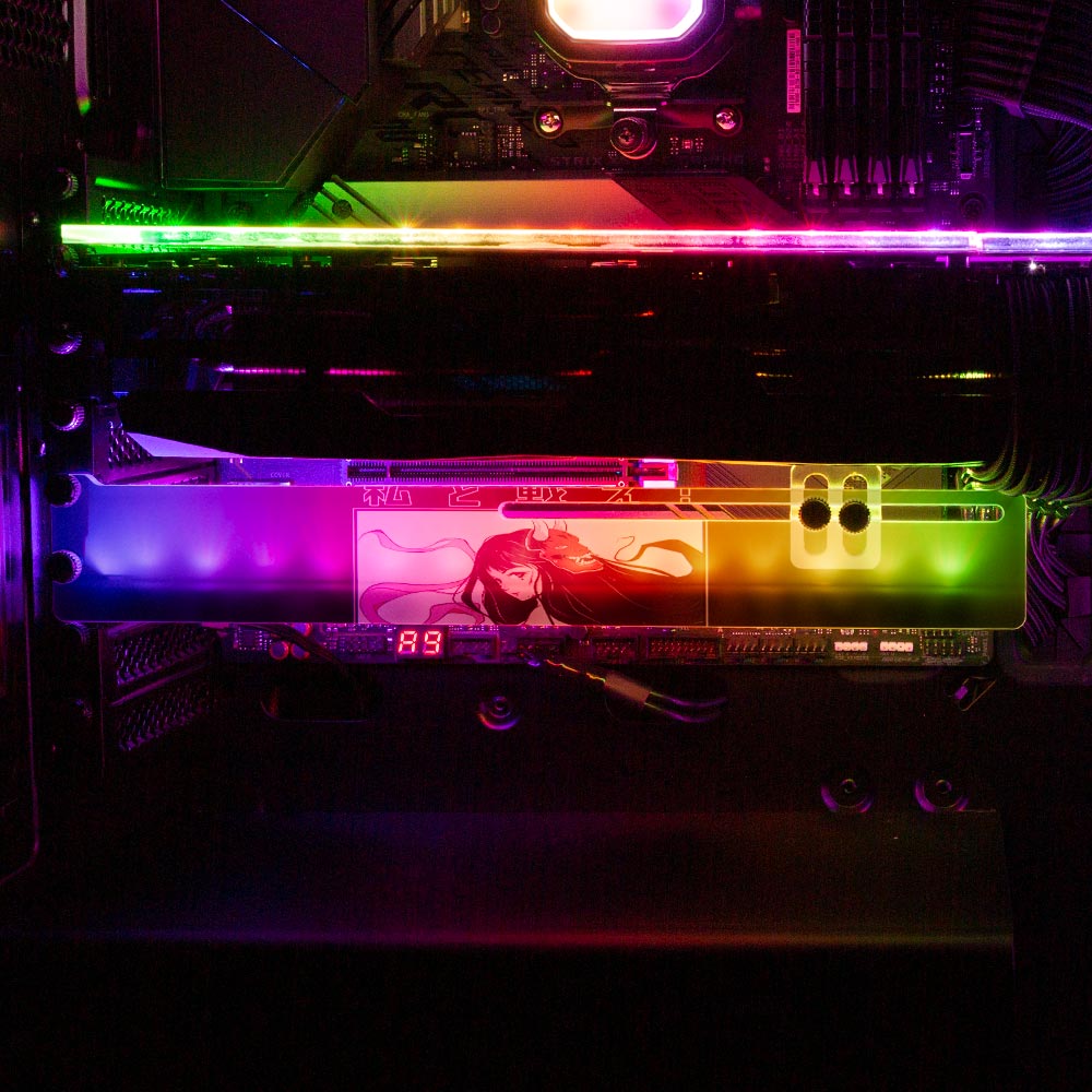 Demon Catcher RGB GPU Support Bracket - YacilArt - V1Tech