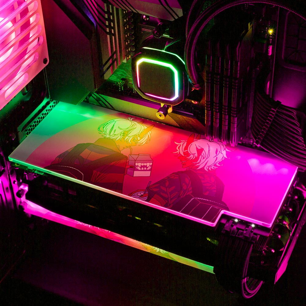 Demon Date RGB GPU Backplate - Kuurakuu - V1Tech