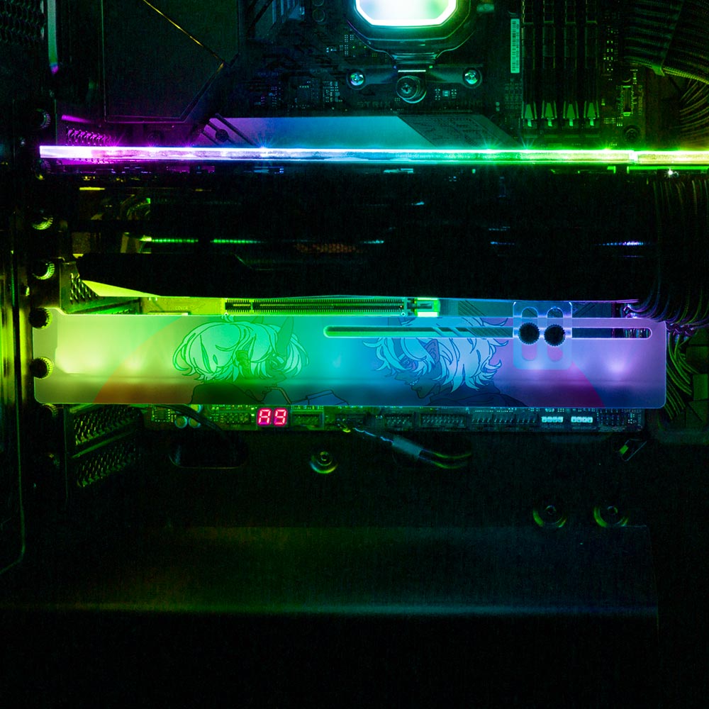 Demon Date RGB GPU Support Bracket - Kuurakuu - V1Tech