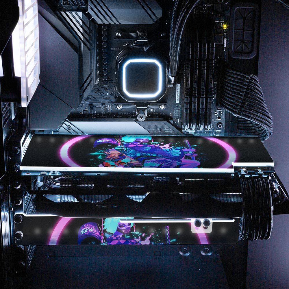 Demon Geisha RGB GPU Backplate - HeyMoonly - V1Tech