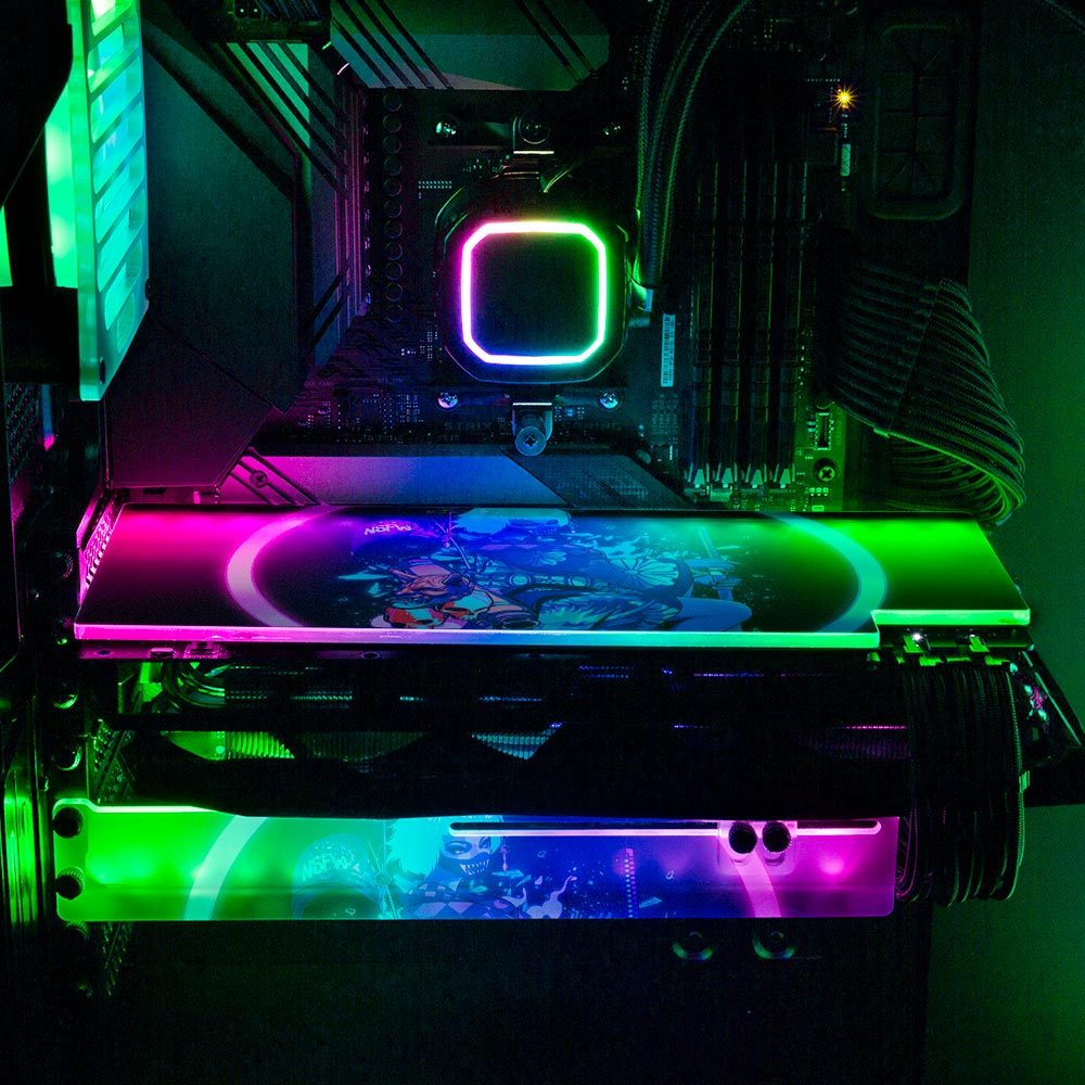 Demon Geisha RGB GPU Backplate - HeyMoonly - V1Tech