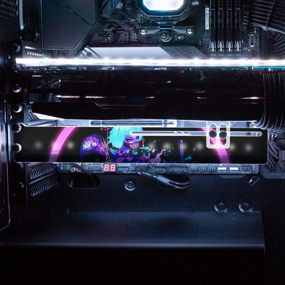 Demon Geisha RGB GPU Support Bracket - HeyMoonly - V1Tech