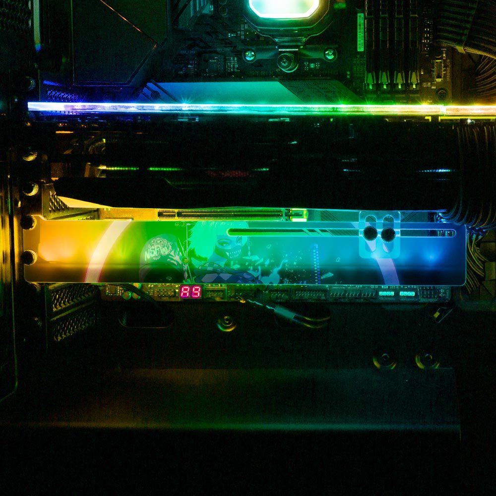 Demon Geisha RGB GPU Support Bracket - HeyMoonly - V1Tech