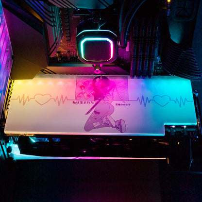 Demon Ninja Girl RGB GPU Backplate - YacilArt - V1Tech