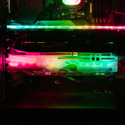 DeRainian RGB GPU Support Bracket - The Dizzy Viper - V1Tech