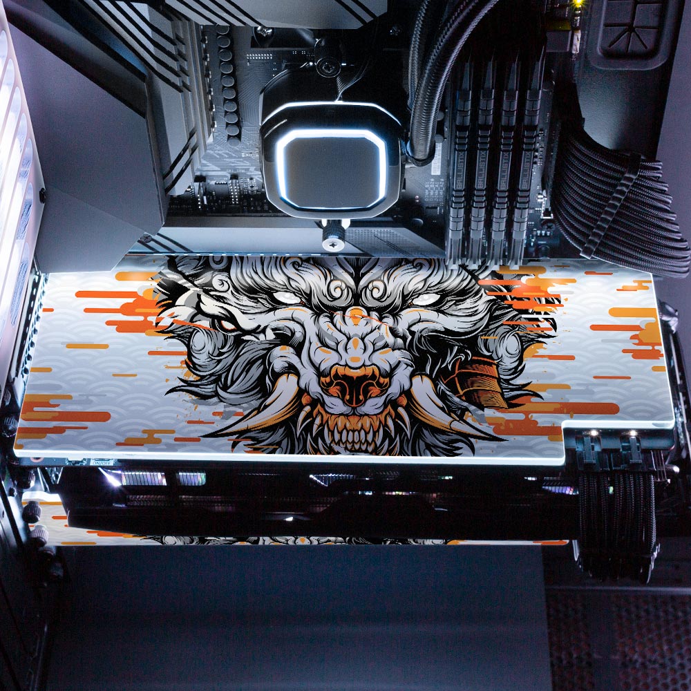 Determined Wolf RGB GPU Backplate - Daniele Caruso - V1Tech