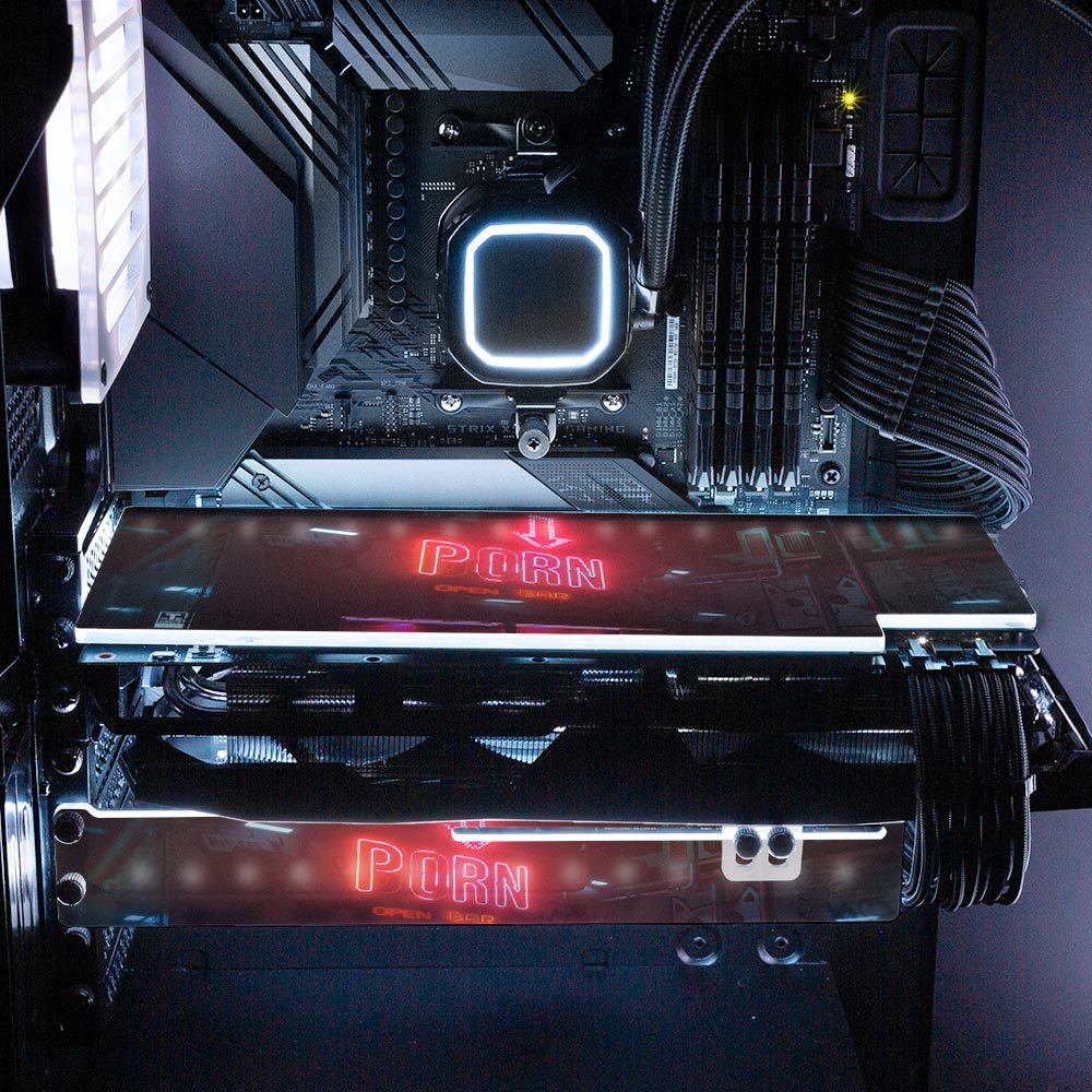 Dirty Cyber RGB GPU Backplate - Skie Graphic Studio - V1Tech