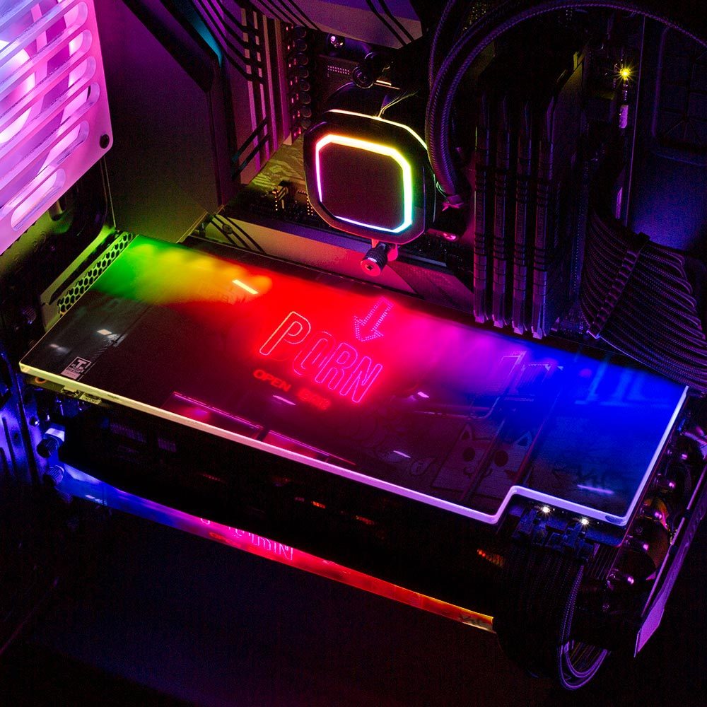 Dirty Cyber RGB GPU Backplate - Skie Graphic Studio - V1Tech