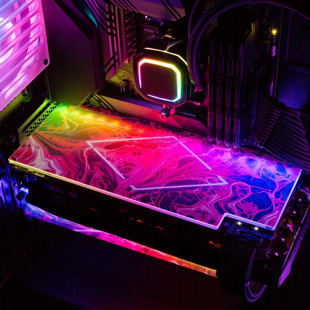 Disorder RGB GPU Backplate - Geoglyser - V1Tech