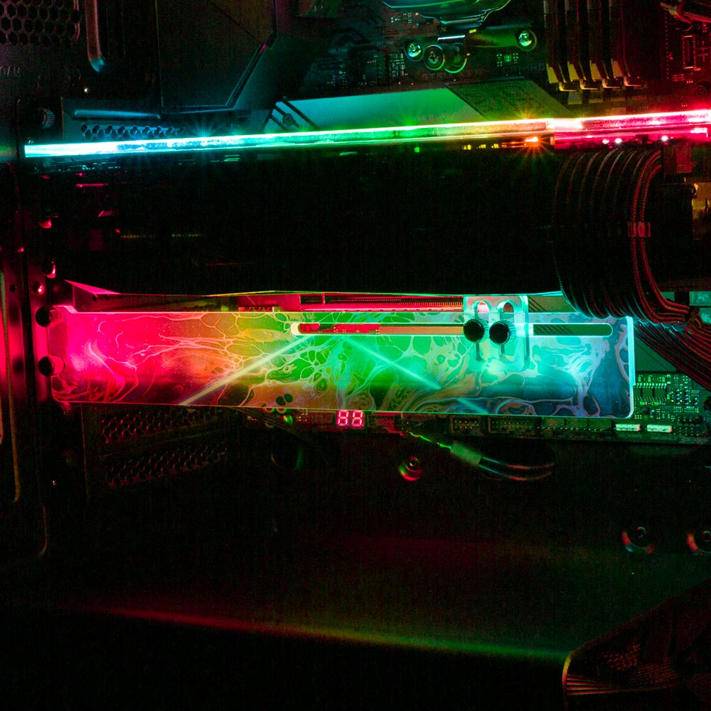 Disorder RGB GPU Support Bracket - Geoglyser - V1Tech