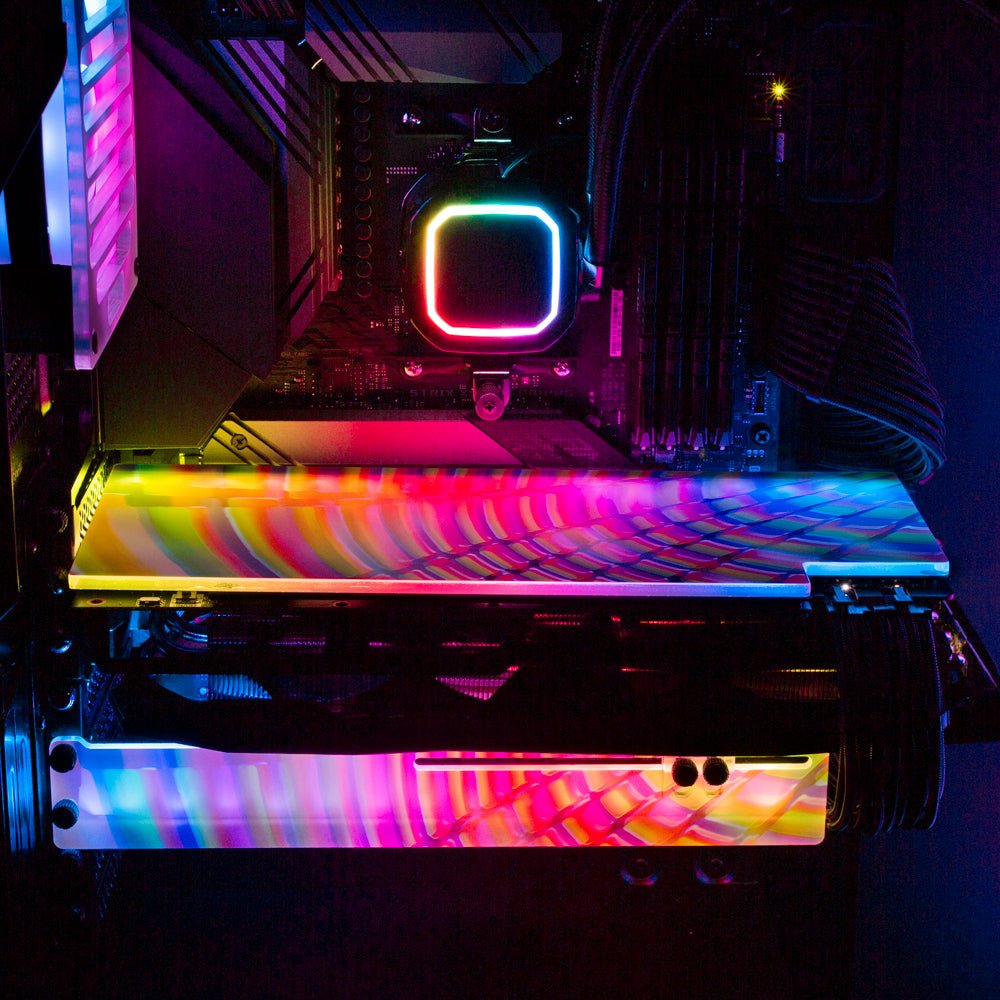 Down the Candy Slide RGB GPU Backplate - Guedda HM - V1Tech