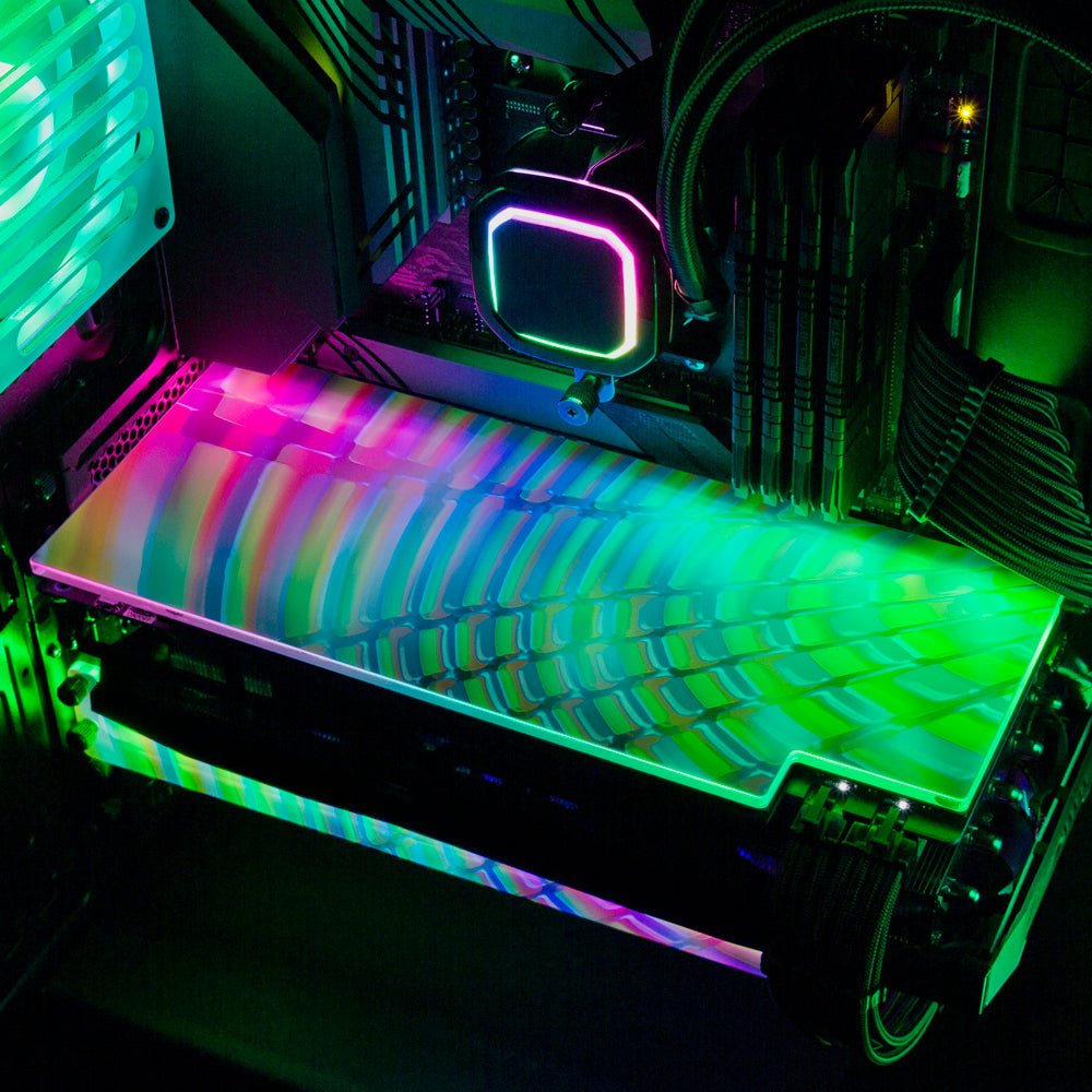 Down the Candy Slide RGB GPU Backplate - Guedda HM - V1Tech