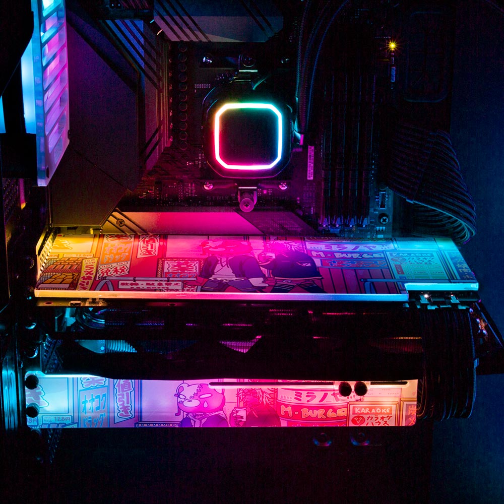 Downtown Walk RGB GPU Backplate - Kuurakuu - V1Tech