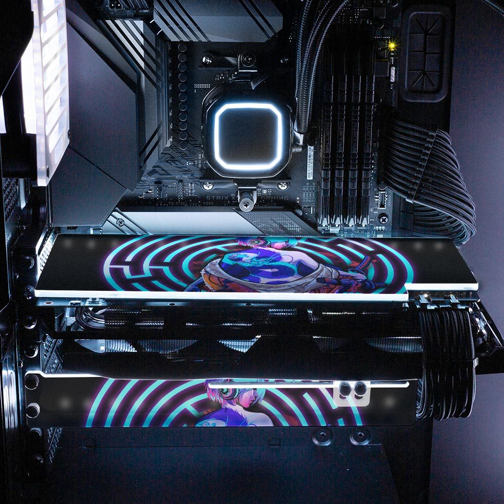 Dragona Geisha RGB GPU Support Bracket - HeyMoonly - V1Tech