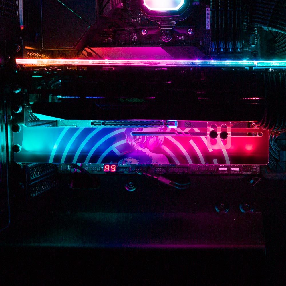 Dragona Geisha RGB GPU Support Bracket - HeyMoonly - V1Tech