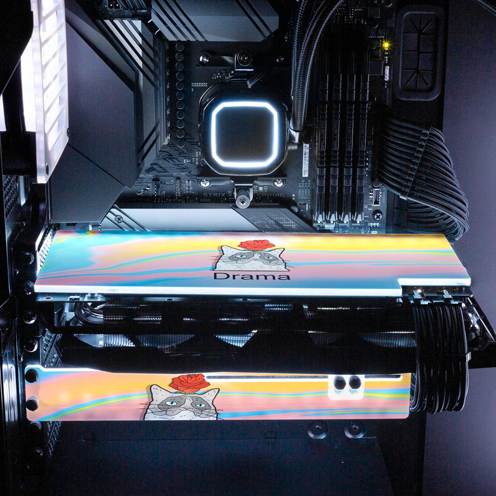 Drama Cat RGB GPU Backplate - Javilostcontrol - V1Tech