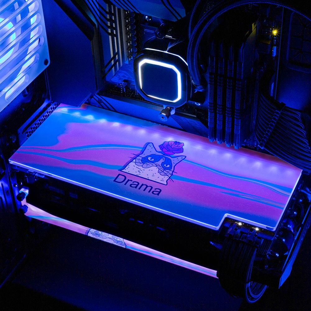 Drama Cat RGB GPU Backplate - Javilostcontrol - V1Tech