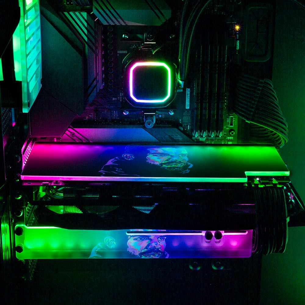 Drizzydrome RGB GPU Backplate - Technodrome1 - V1Tech