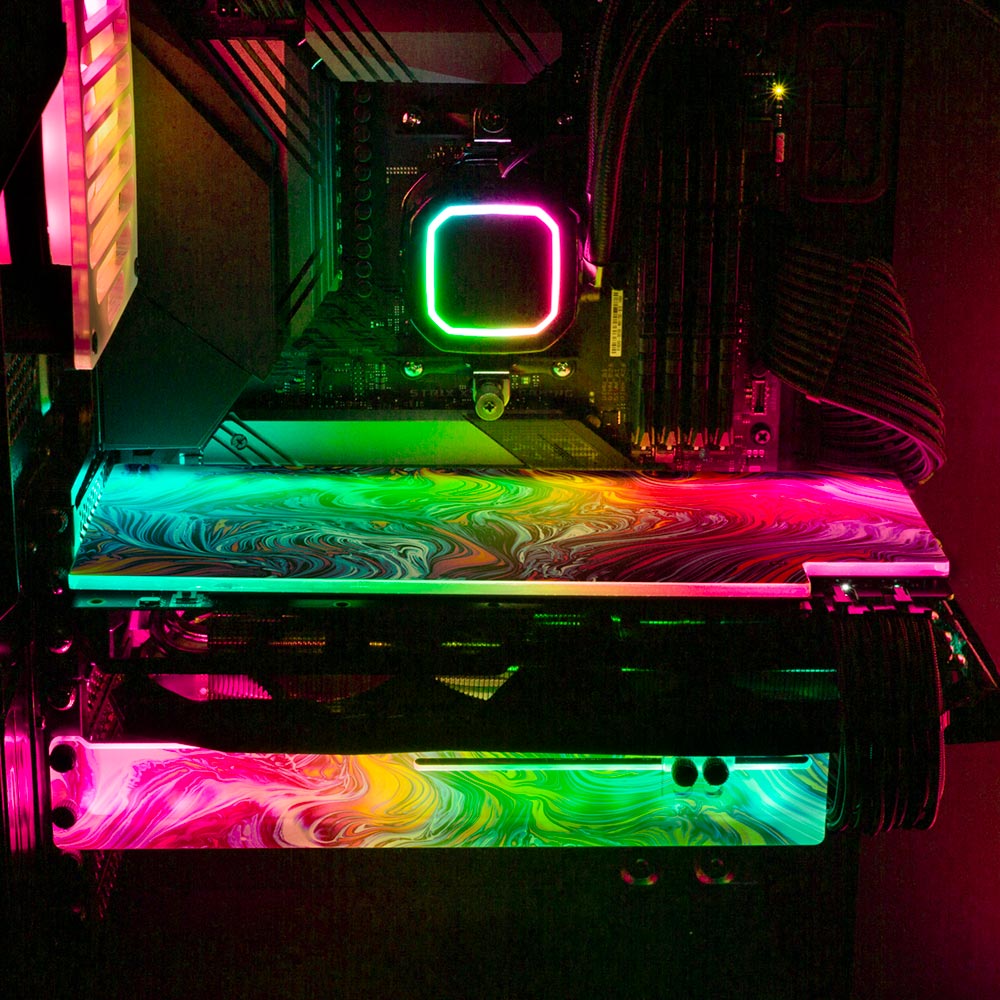 Dust On Trial RGB GPU Backplate - Geoglyser - V1Tech