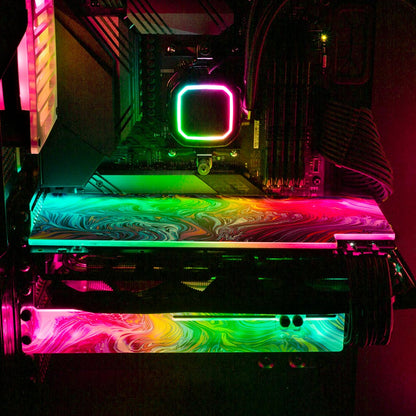 Dust On Trial RGB GPU Backplate - Geoglyser - V1Tech