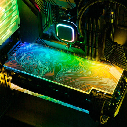 Dust On Trial RGB GPU Backplate - Geoglyser - V1Tech