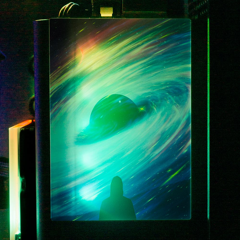 Ecstatic Moon RGB SSD Cover Vertical - Ismaeel Shaikh - V1Tech