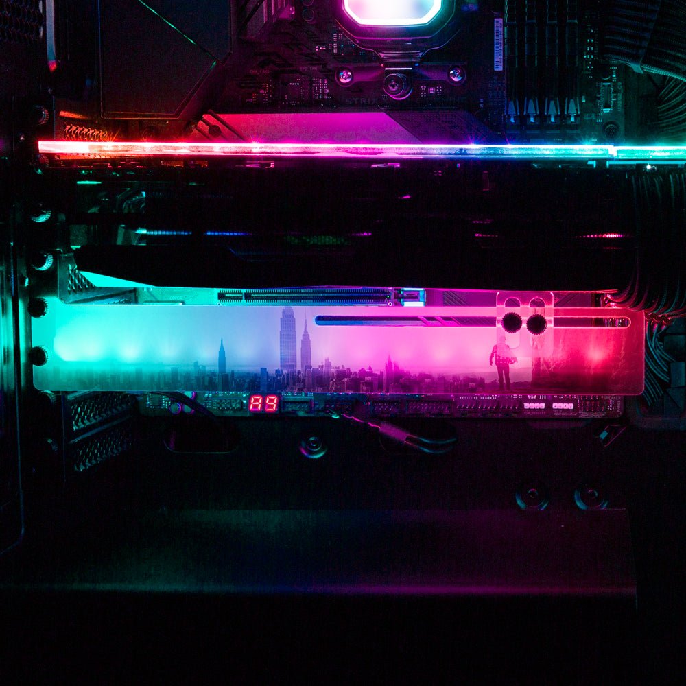 Escaping from Civilization RGB GPU Support Bracket - Perphotal - V1Tech