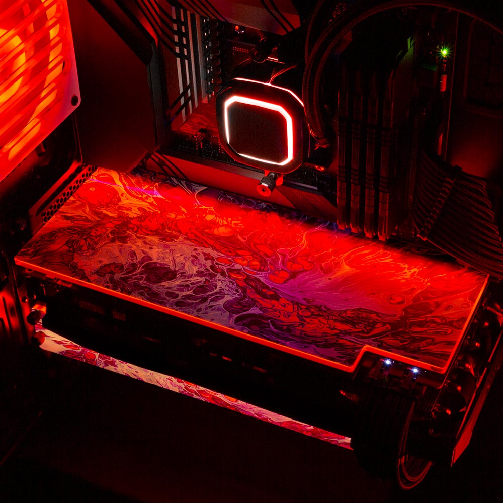 Explosion RGB GPU Backplate - Geoglyser - V1Tech