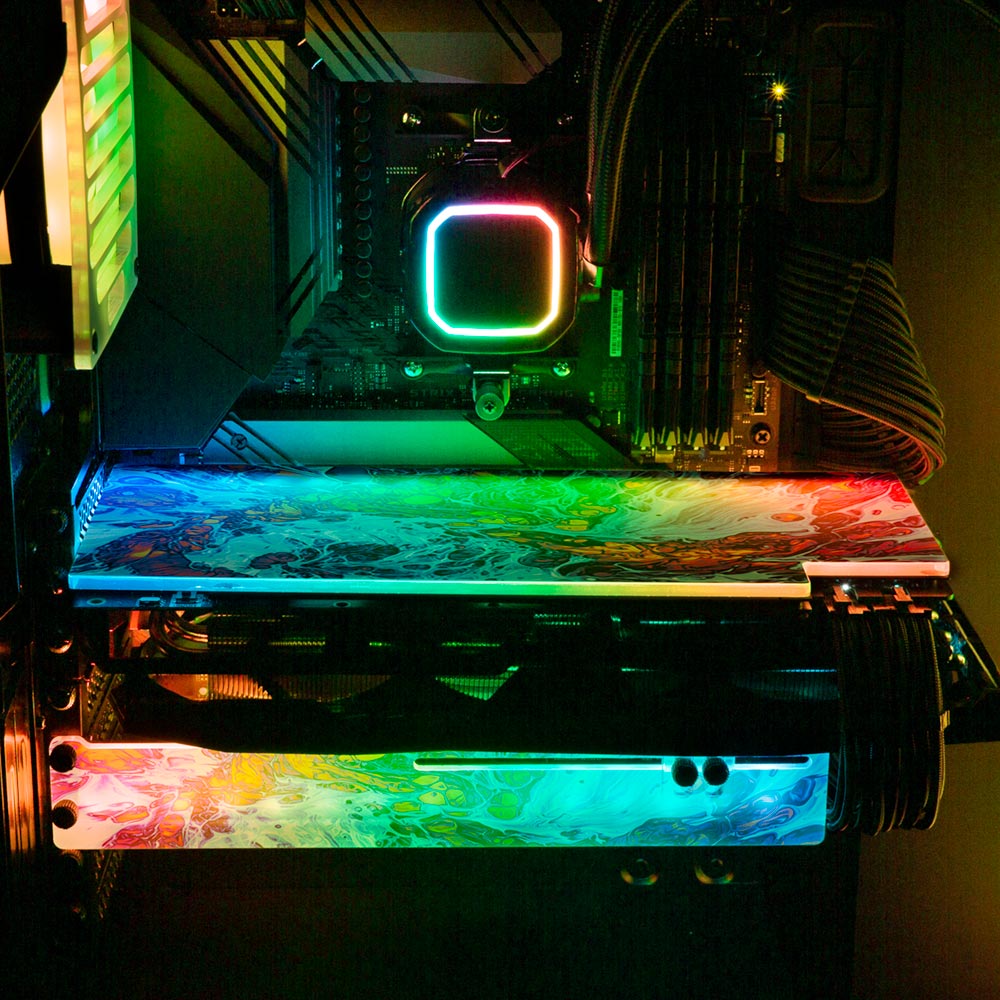 Explosion RGB GPU Backplate - Geoglyser - V1Tech