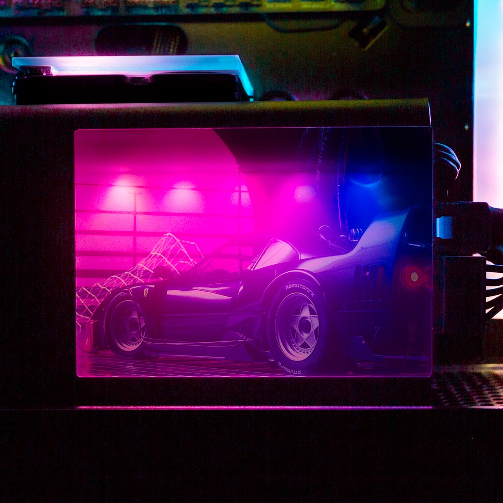 F40 Sunset RGB SSD Cover Horizontal - Skie Graphic Studio - V1Tech